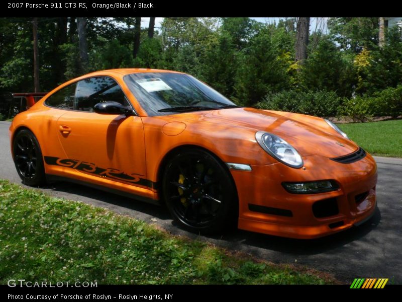 Orange/Black / Black 2007 Porsche 911 GT3 RS