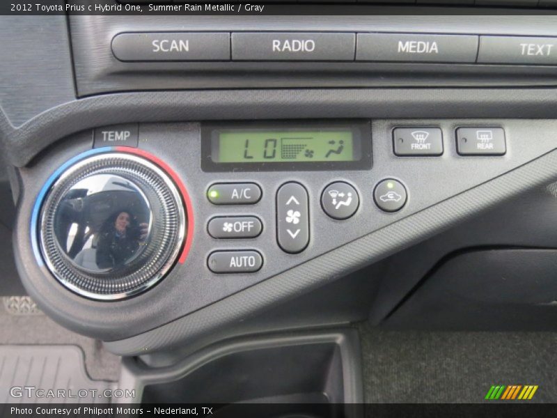 Controls of 2012 Prius c Hybrid One