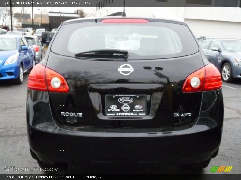 Wicked Black / Black 2009 Nissan Rogue S AWD