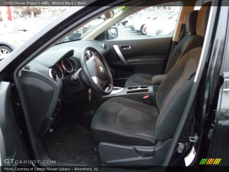 Wicked Black / Black 2009 Nissan Rogue S AWD