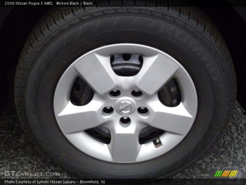 Wicked Black / Black 2009 Nissan Rogue S AWD