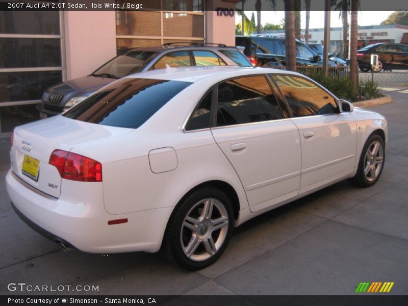 Ibis White / Beige 2007 Audi A4 2.0T Sedan