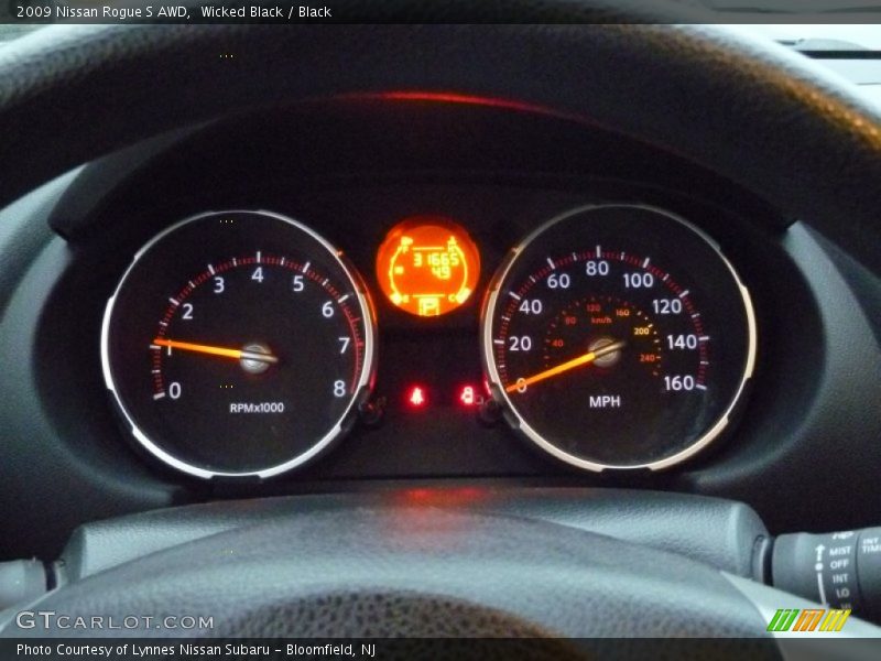 Wicked Black / Black 2009 Nissan Rogue S AWD