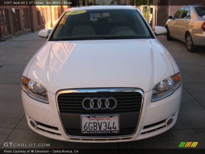 Ibis White / Beige 2007 Audi A4 2.0T Sedan