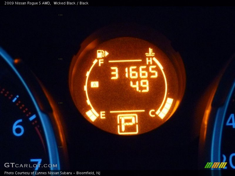 Wicked Black / Black 2009 Nissan Rogue S AWD