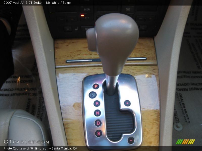  2007 A4 2.0T Sedan Multitronic CVT Automatic Shifter