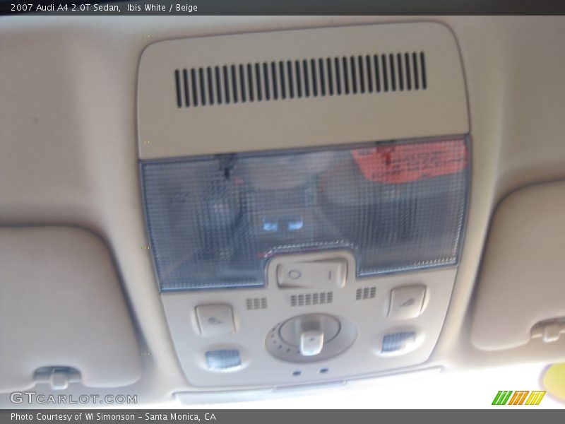Ibis White / Beige 2007 Audi A4 2.0T Sedan