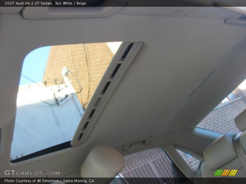 Ibis White / Beige 2007 Audi A4 2.0T Sedan