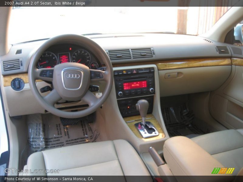 Ibis White / Beige 2007 Audi A4 2.0T Sedan