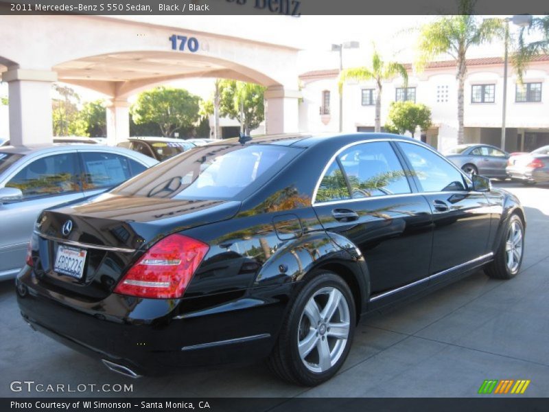Black / Black 2011 Mercedes-Benz S 550 Sedan