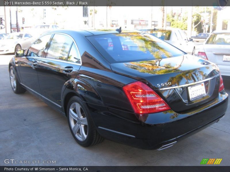Black / Black 2011 Mercedes-Benz S 550 Sedan