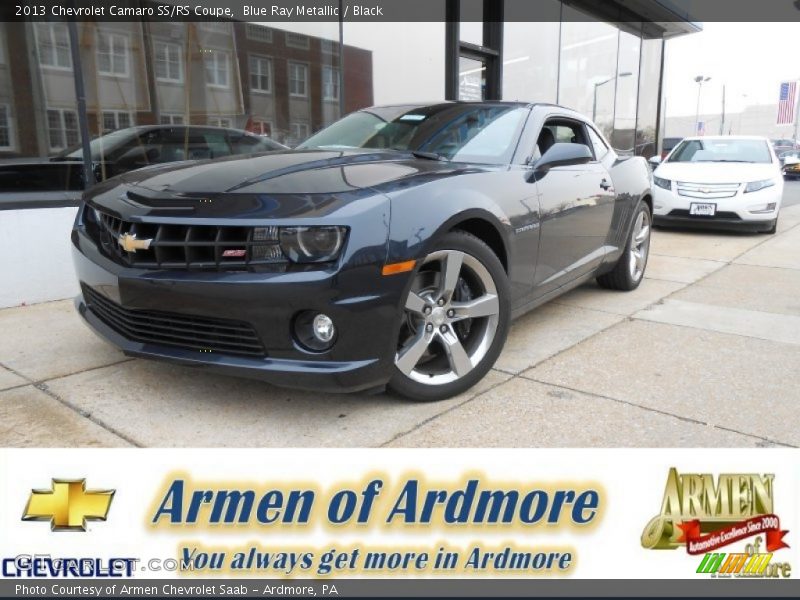 Blue Ray Metallic / Black 2013 Chevrolet Camaro SS/RS Coupe