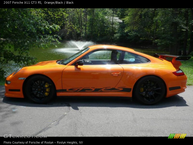 Orange/Black / Black 2007 Porsche 911 GT3 RS