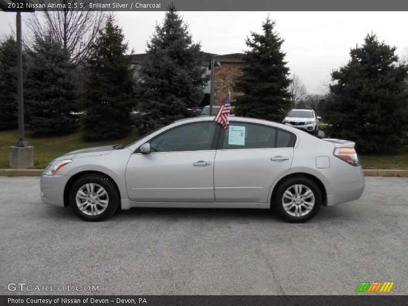 Brilliant Silver / Charcoal 2012 Nissan Altima 2.5 S