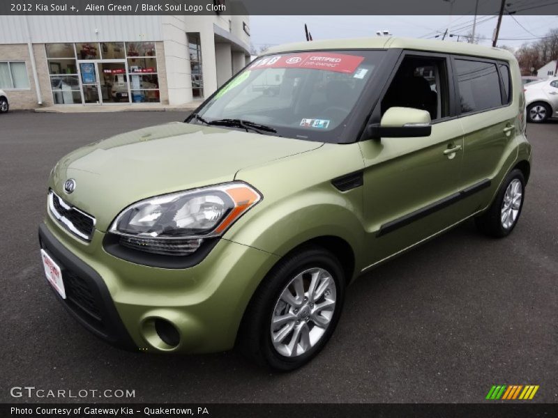Alien Green / Black Soul Logo Cloth 2012 Kia Soul +