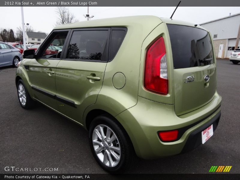 Alien Green / Black Soul Logo Cloth 2012 Kia Soul +