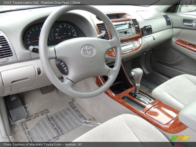 Phantom Gray Pearl / Stone 2003 Toyota Camry XLE