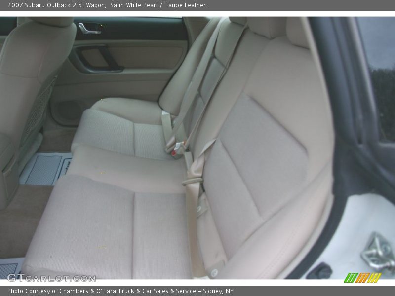 Satin White Pearl / Taupe Leather 2007 Subaru Outback 2.5i Wagon