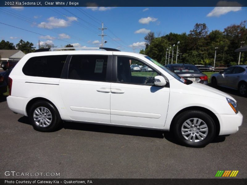  2012 Sedona LX Clear White