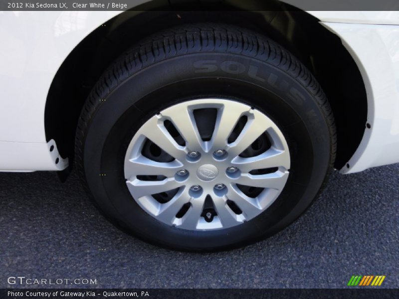 Clear White / Beige 2012 Kia Sedona LX