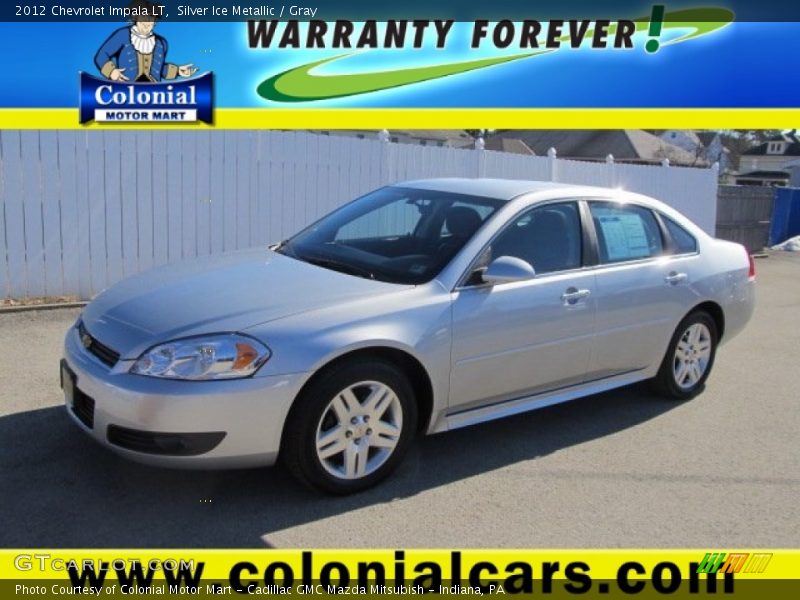 Silver Ice Metallic / Gray 2012 Chevrolet Impala LT