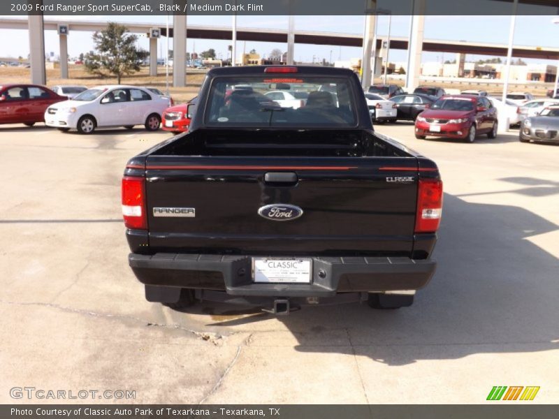 Black / Medium Dark Flint 2009 Ford Ranger Sport SuperCab