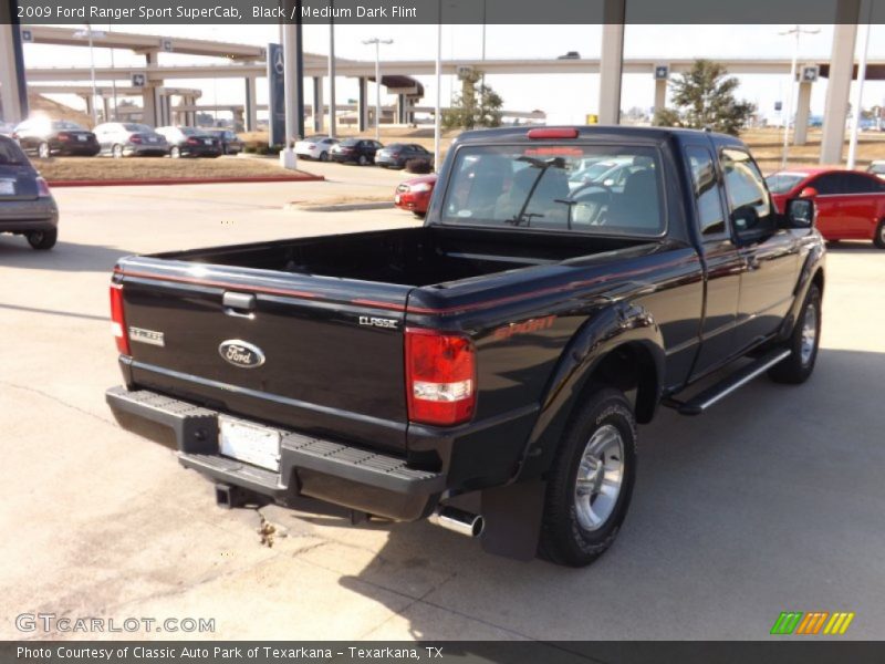 Black / Medium Dark Flint 2009 Ford Ranger Sport SuperCab