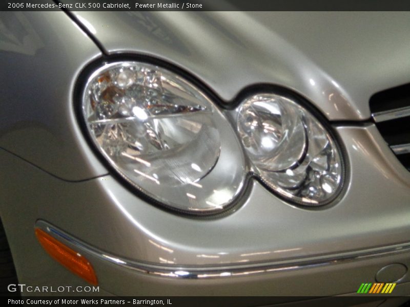 Pewter Metallic / Stone 2006 Mercedes-Benz CLK 500 Cabriolet