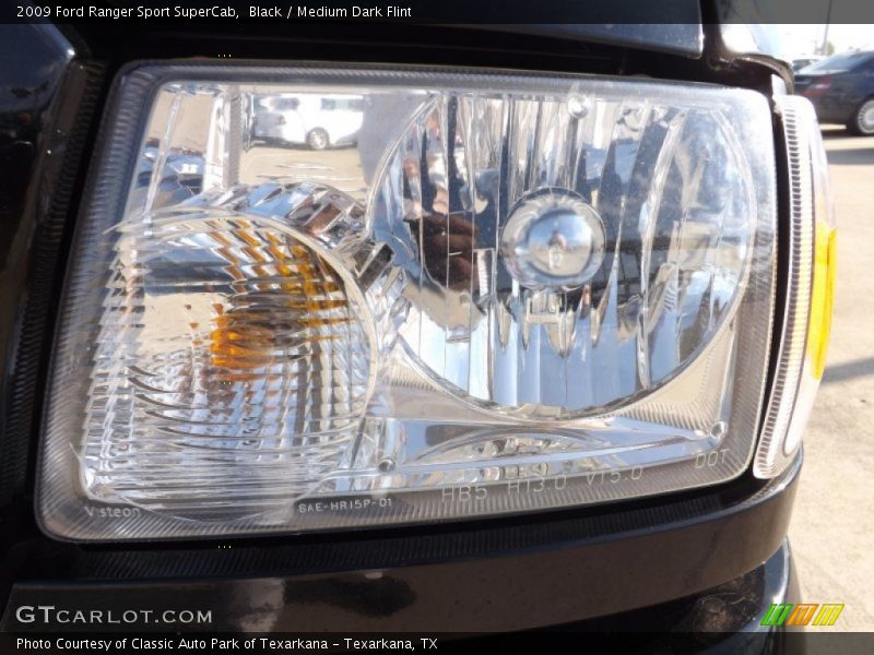 Black / Medium Dark Flint 2009 Ford Ranger Sport SuperCab