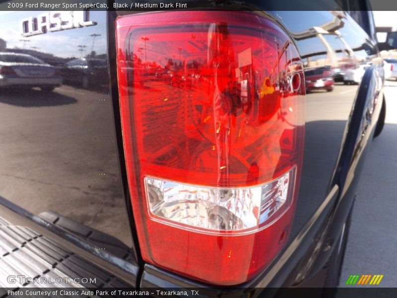 Black / Medium Dark Flint 2009 Ford Ranger Sport SuperCab