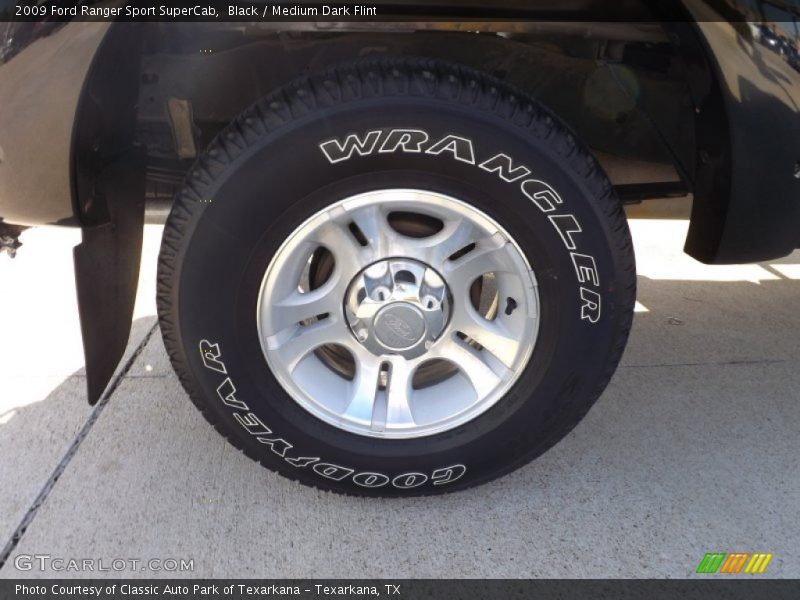 Black / Medium Dark Flint 2009 Ford Ranger Sport SuperCab