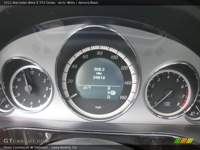 Arctic White / Almond/Black 2011 Mercedes-Benz E 350 Sedan
