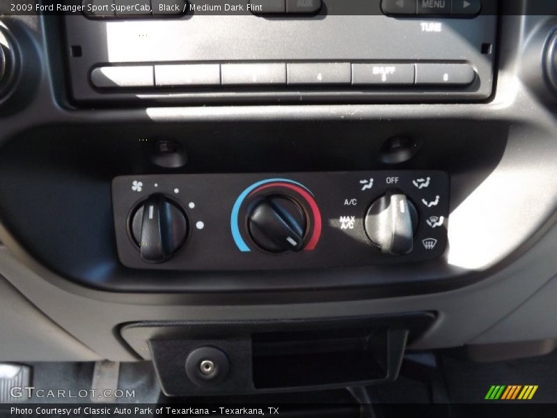 Black / Medium Dark Flint 2009 Ford Ranger Sport SuperCab