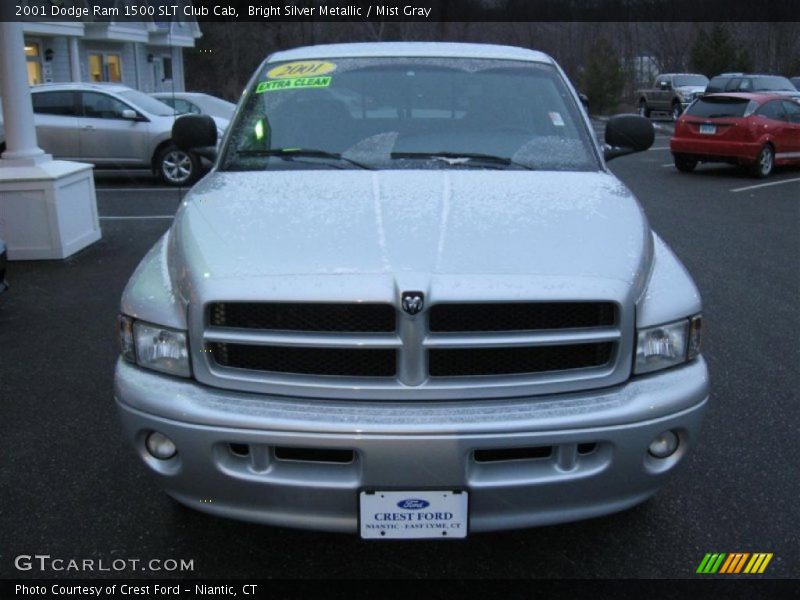 Bright Silver Metallic / Mist Gray 2001 Dodge Ram 1500 SLT Club Cab
