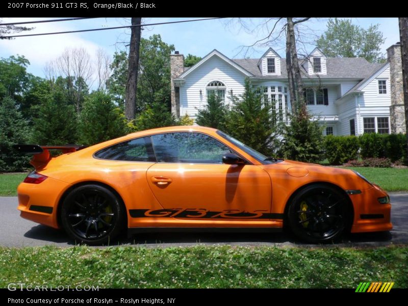 Orange/Black / Black 2007 Porsche 911 GT3 RS