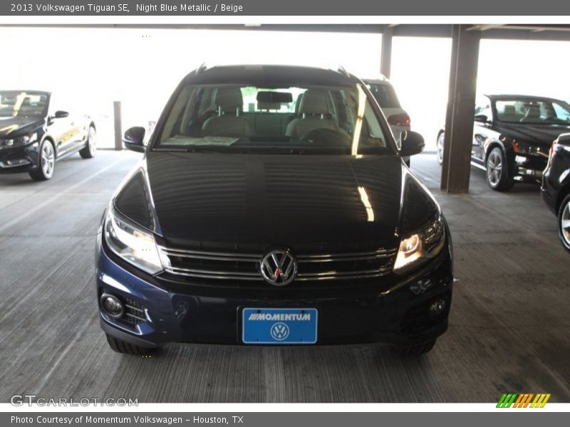 Night Blue Metallic / Beige 2013 Volkswagen Tiguan SE