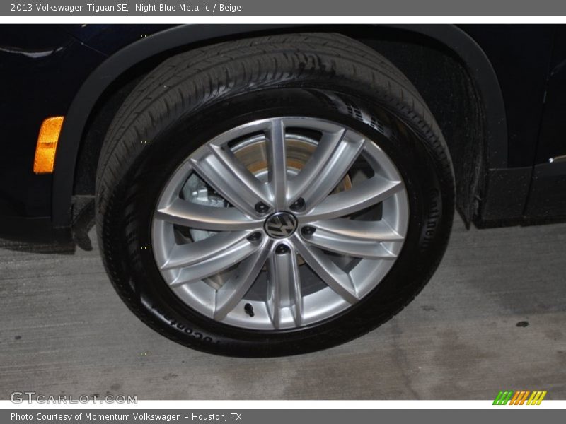 Night Blue Metallic / Beige 2013 Volkswagen Tiguan SE