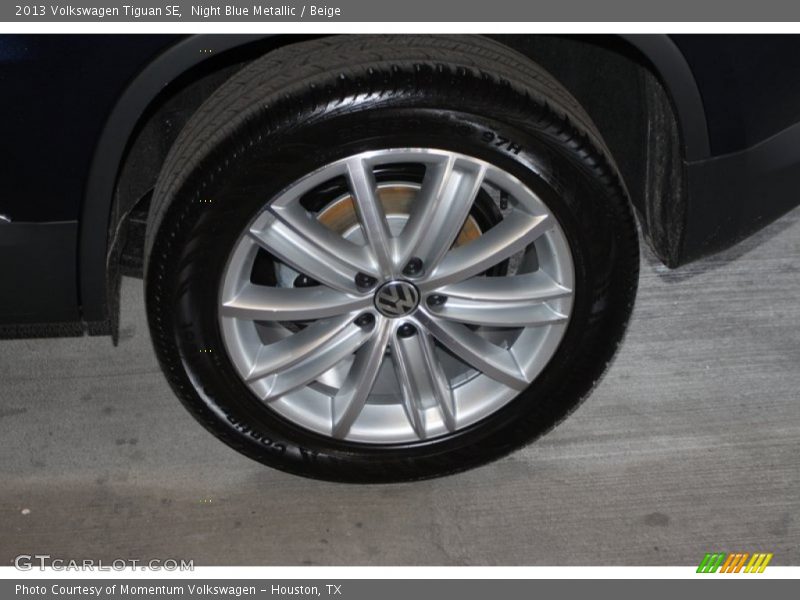 Night Blue Metallic / Beige 2013 Volkswagen Tiguan SE