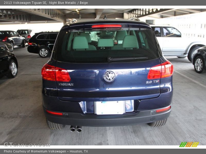 Night Blue Metallic / Beige 2013 Volkswagen Tiguan SE