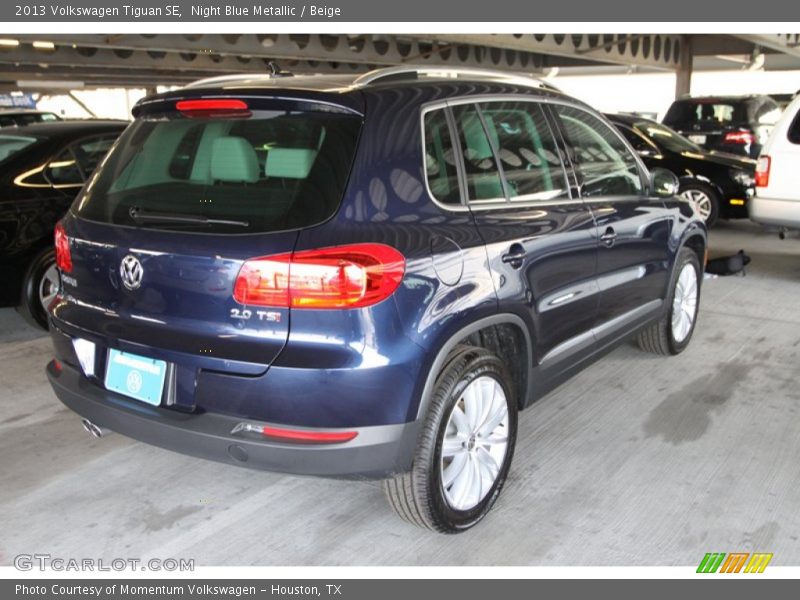 Night Blue Metallic / Beige 2013 Volkswagen Tiguan SE