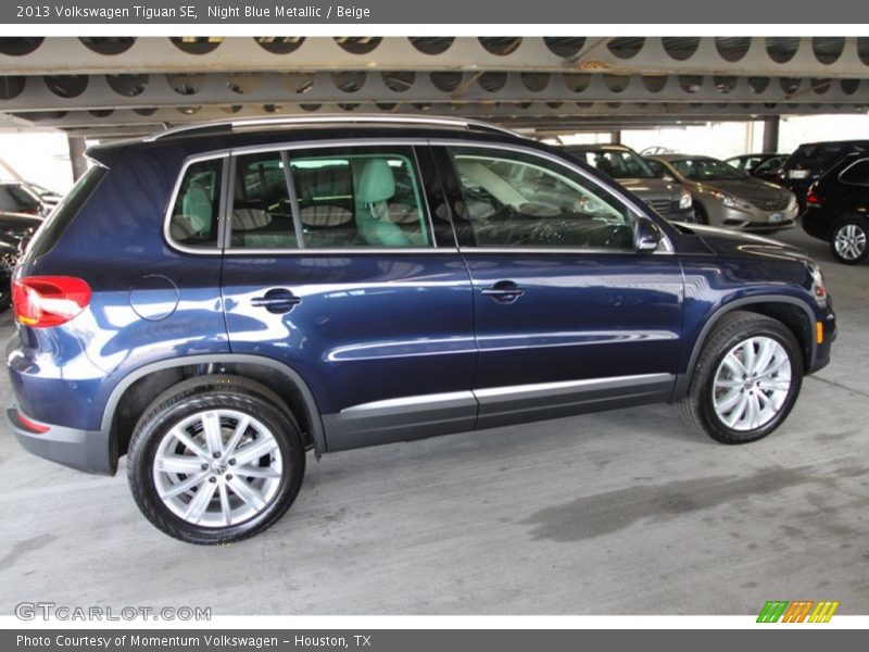 Night Blue Metallic / Beige 2013 Volkswagen Tiguan SE