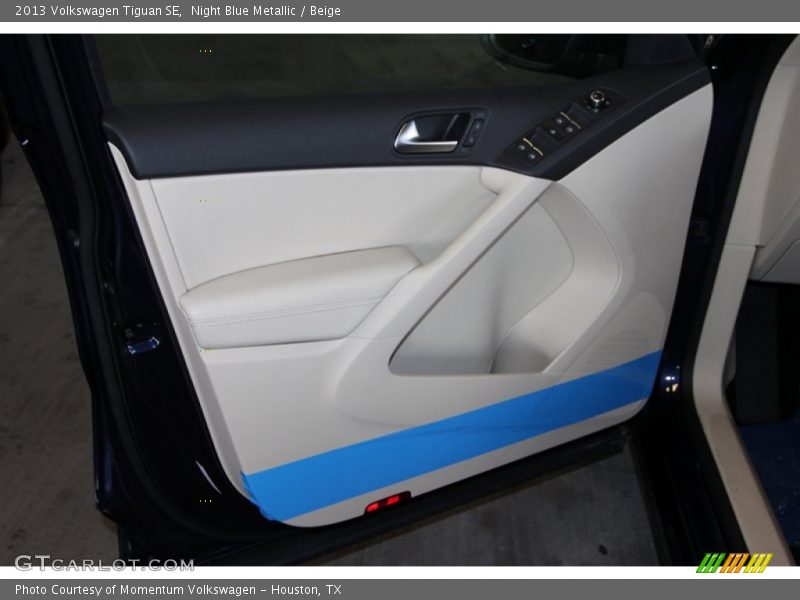 Night Blue Metallic / Beige 2013 Volkswagen Tiguan SE