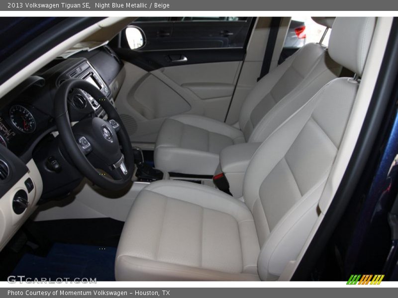 Night Blue Metallic / Beige 2013 Volkswagen Tiguan SE