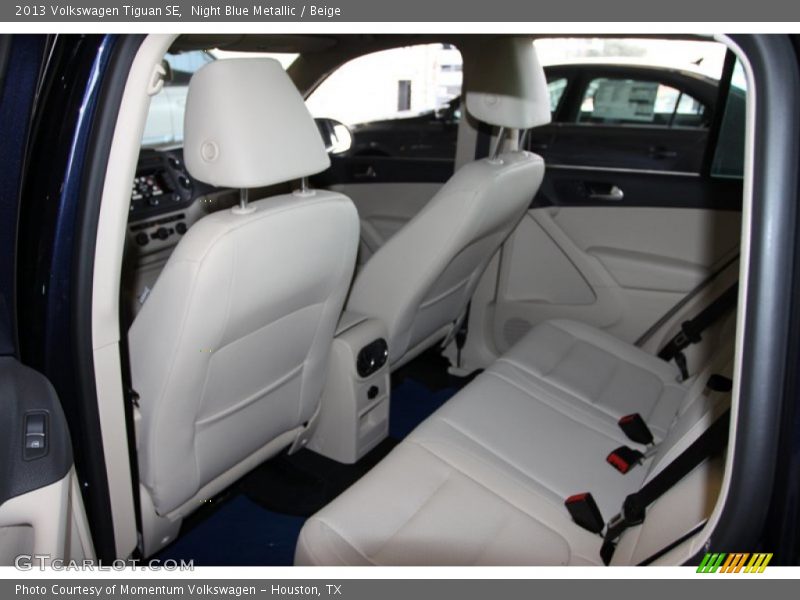 Night Blue Metallic / Beige 2013 Volkswagen Tiguan SE