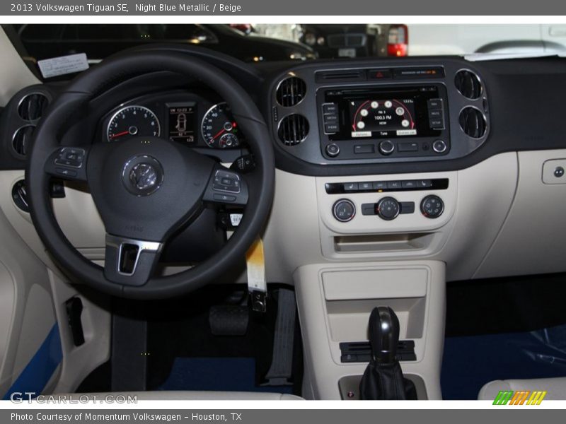 Night Blue Metallic / Beige 2013 Volkswagen Tiguan SE