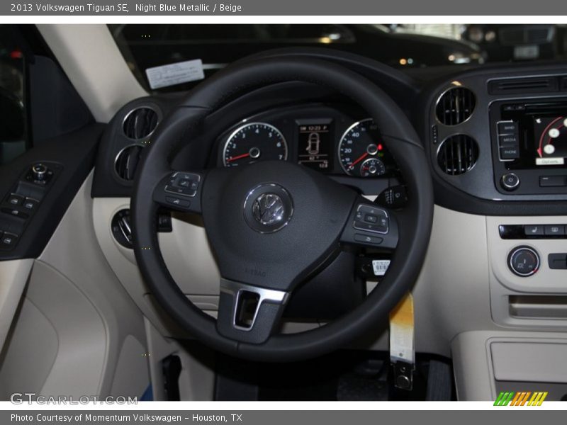 Night Blue Metallic / Beige 2013 Volkswagen Tiguan SE