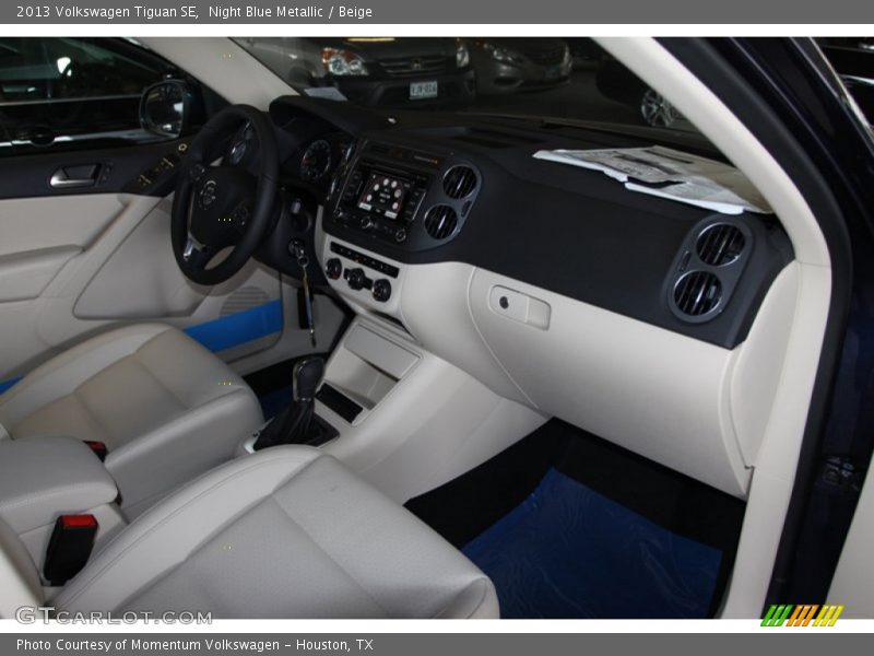 Night Blue Metallic / Beige 2013 Volkswagen Tiguan SE