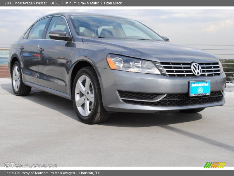 Platinum Gray Metallic / Titan Black 2013 Volkswagen Passat TDI SE
