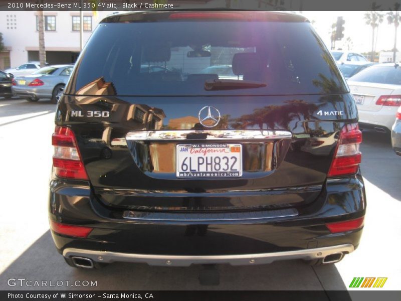 Black / Cashmere 2010 Mercedes-Benz ML 350 4Matic