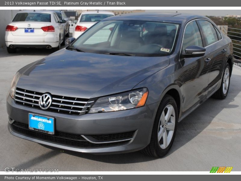Platinum Gray Metallic / Titan Black 2013 Volkswagen Passat TDI SE